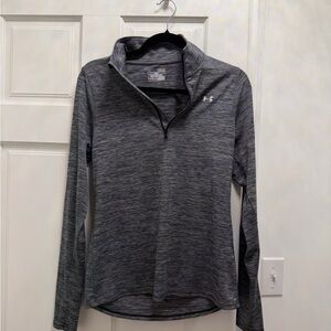 Under Armour Women’s Gray Heather Quarter-Zip Performance Top